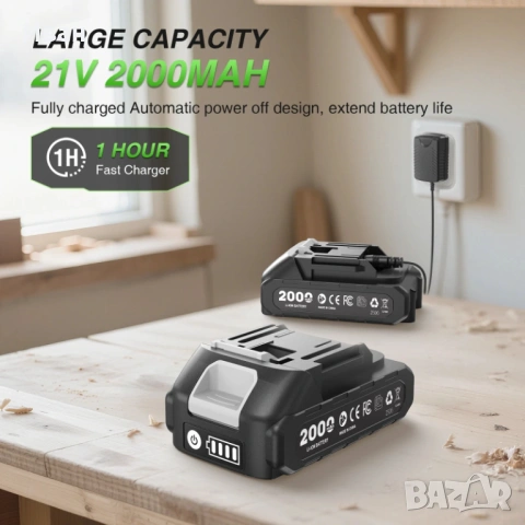 Акумулаторен пистолет за пирони Taskstar 2 в 1, снимка 4 - Такери - 53702496