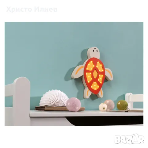 LED лампа за детска стая Нощна лампа животно кит костенурка - 2 вида, снимка 3 - Детски нощни лампи - 48844822