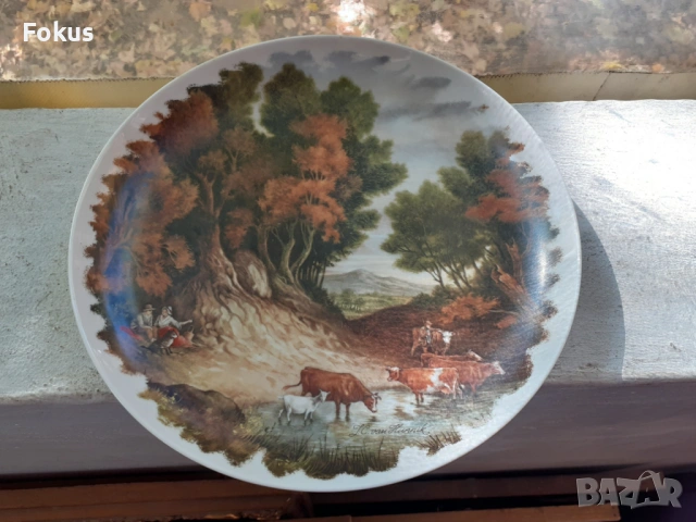 Стар порцелан Гърция колекционерска чиния IONIA