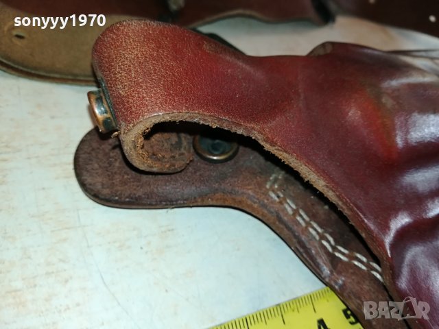VEGA-HOLSTER 0104-ОРИГИНАЛЕН КОЖЕН КОБУР ЗА РЕВОЛВЕР 2210231653, снимка 14 - Антикварни и старинни предмети - 42674874