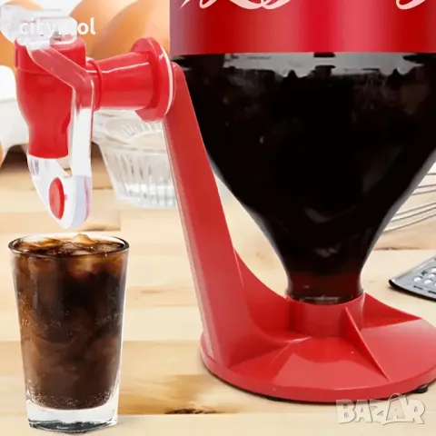 Диспенсър за газирани безалкохолни напитки или минерална вода, с кранче, снимка 3 - Други стоки за дома - 50212780