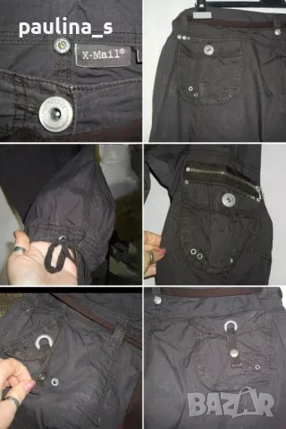 Шест различни броя / Винтидж! Дънкови карго панталони / пролет - лято / голям размер , снимка 4 - Панталони - 14467499