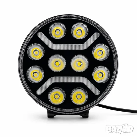 LED работен фар 7 инча 12-24V с 10 LED диода