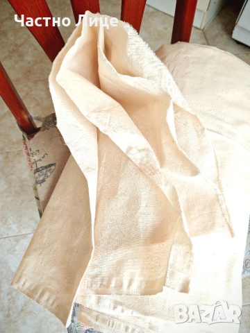 Стар Ръчно Тъкан Плат от Незнайни Времена  широчина 1,6 м. дължина 7,4 м., снимка 3 - Антикварни и старинни предмети - 53636090