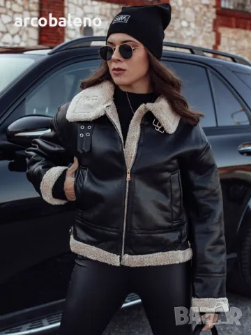 Дамско кожено яке SHEREB, 3цвята , снимка 11 - Якета - 47710028