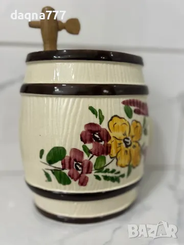 Ръчно Handarbeit Порцеланово буре за уиски  Германия от 70-те години , снимка 13 - Антикварни и старинни предмети - 49526280