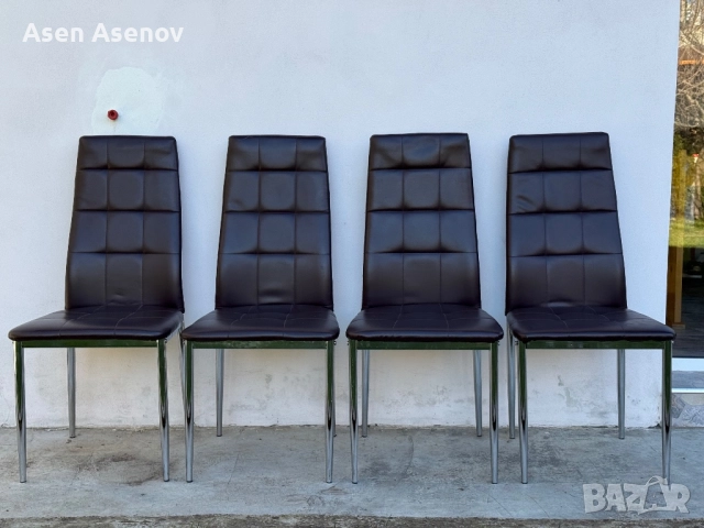 Кожени столове, снимка 3 - Столове - 52927089