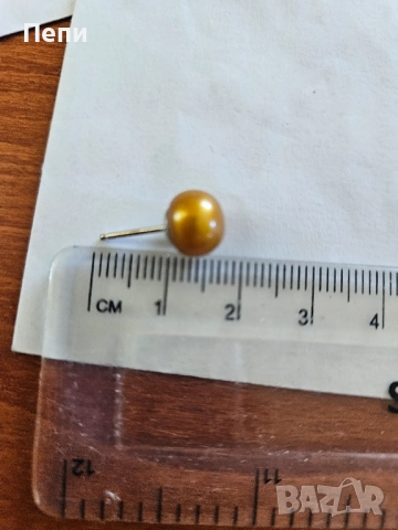 Обици перли HONORA, снимка 4 - Обеци - 52254325