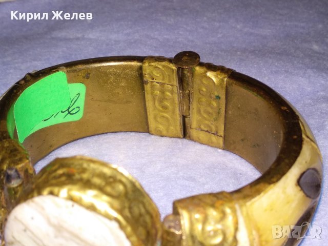 СТАРА ТИБЕТСКА БРОНЗОВА СКЪПОЦЕННА РЯДКА ГРИВНА с КАМИЛСКА КОСТ и НУЖДА от ЛЕКА РЕСТАВРАЦИЯ! 38338, снимка 7 - Антикварни и старинни предмети - 41202165