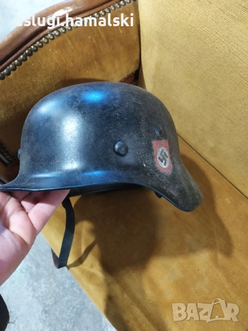 Стара немска военна каска ww2, снимка 9 - Антикварни и старинни предмети - 53590151