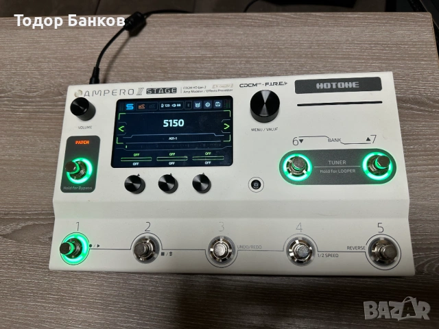 Продавам китарен процесор "Hotone Ampero II Stage", снимка 5 - Китари - 53541270