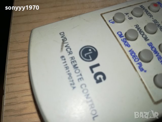 LG DVD/VCR REMOTE CONTRIL-ВНОС SWISS 0802241052, снимка 13 - Дистанционни - 44192290