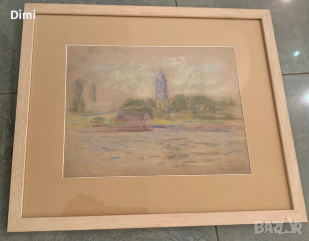 ПРЕСЛАВ КЪРШОВСКИ пастел, пейзаж