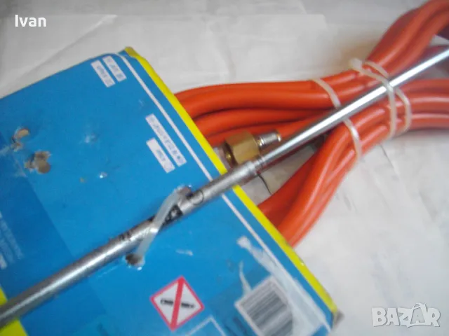 НОВА НЕМСКА ГАЗОВА ГОРЕЛКА 93см С ПИЕЗО ЗАПАЛВАНЕ С МАРКУЧ 5м ПРОФЕСИОНАЛНА НА ПРОПАН-БУТАН GLORIA, снимка 8 - Други инструменти - 48241839