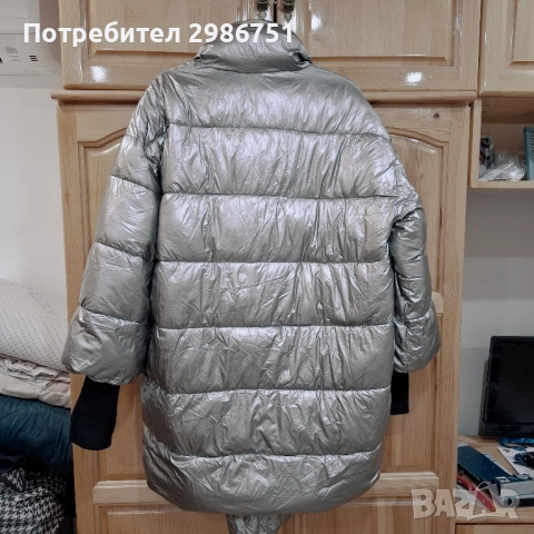 Уникално сребристо яке, снимка 2 - Якета - 52049031