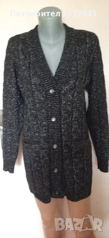 НОВА ! ДАМСКА ЖИЛЕТКА Размер L / XL със сребриста нишка 