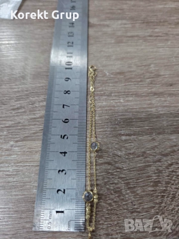 Златна гривна дамска, снимка 8 - Гривни - 52842106
