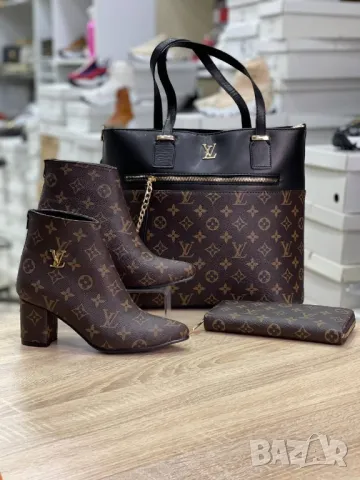 дамски боти на ток gucci louis vuitton burberry , снимка 12 - Дамски боти - 49197084