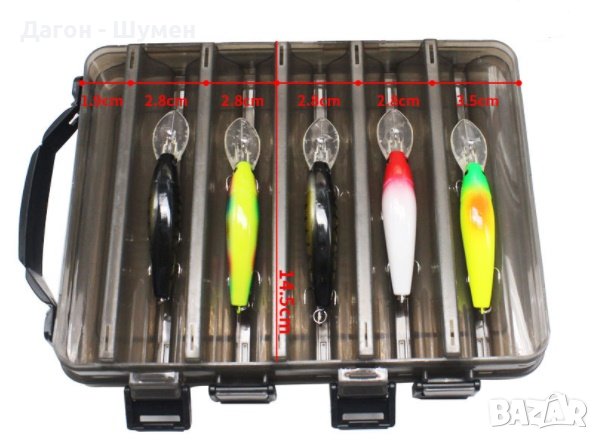 Двустранни кутии за изкуствени примамки - големи - 12 лв., средни - 10 лв., снимка 10 - Такъми - 41080429