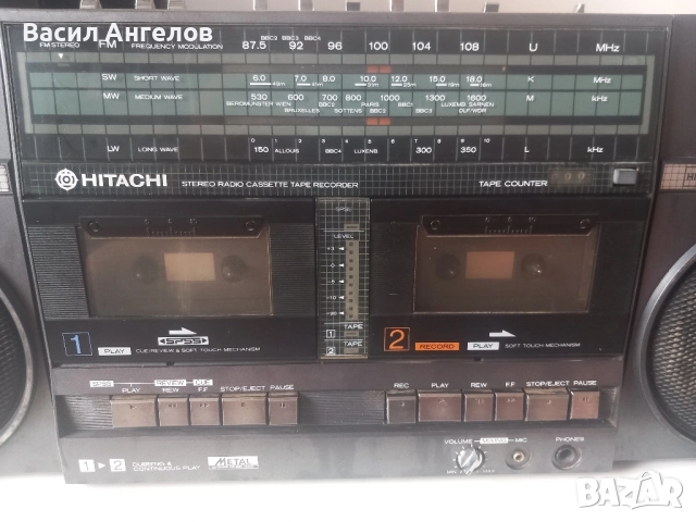 Hitachi TRK-w55e, снимка 3 - Радиокасетофони, транзистори - 52026141
