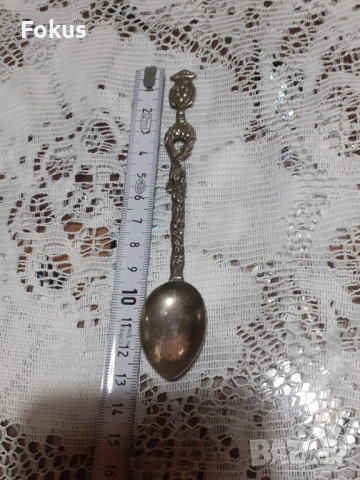 Стара антикварна малка колекционерска лъжичка Италия - N3, снимка 5 - Антикварни и старинни предмети - 53698243