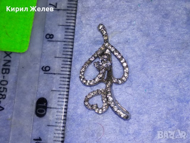 НЕЖЕН СКЪПОЦЕНЕН СРЕБЪРЕН АРТ МЕДАЛЬОН СРЕБРО 925 ИТАЛИЯ с БЯЛА ПОЗЛАТА и ИСКРЯЩИ ЦИРКОНИ 38229, снимка 8 - Колиета, медальони, синджири - 40950052