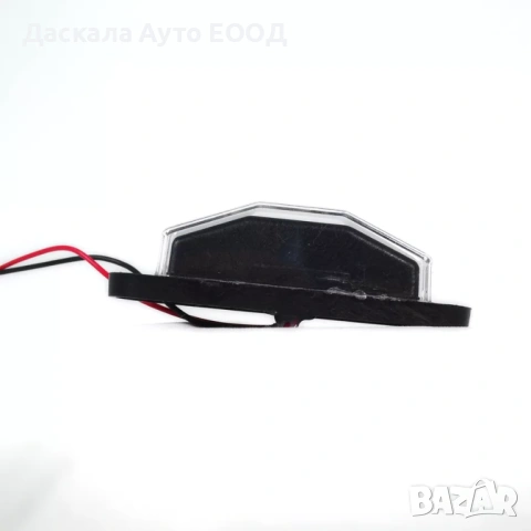 1бр. черно Мини ЛЕД LED осветление за номер с 4 диода, 24V, снимка 2 - Аксесоари и консумативи - 53711564