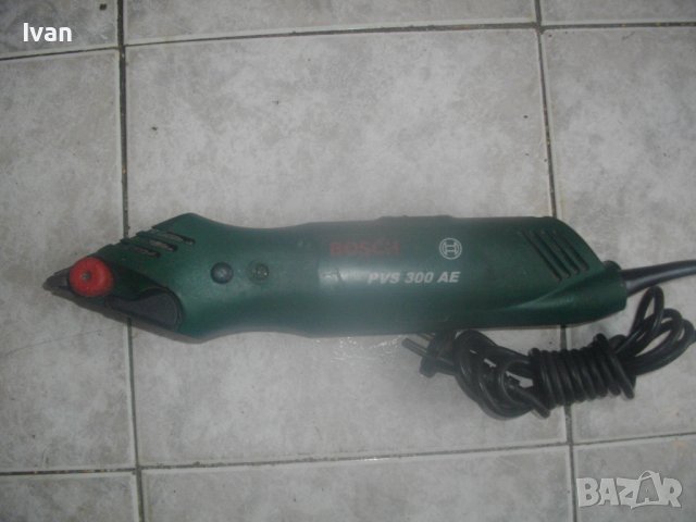 Швейцарски Оригинален Мини Лентов Шлайф-BOSCH PVS300AE-300 Вата/2009г-Отличен-Бош, снимка 2 - Други инструменти - 42427711