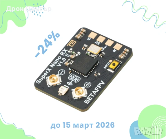 Приемник SuperX ELRS Gemini Xross Nano (ELRS 2.4G+915M)