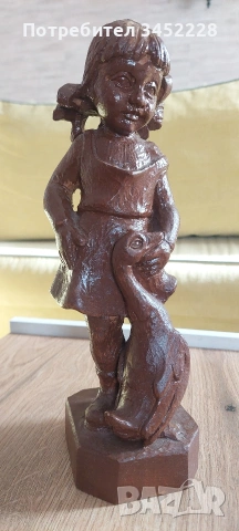 дърворезба за ценители 28см , снимка 5 - Статуетки - 53798856