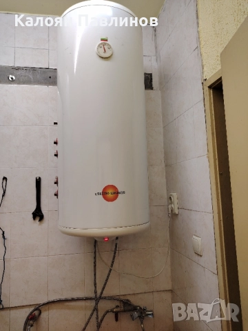 Продавам неръждаем бойлер 120 литра с 2 серпентини, снимка 6 - Бойлери - 52068820