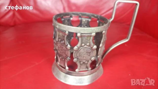 Руски стари, ретро подстакани, масивни, 6 бр, снимка 4 - Антикварни и старинни предмети - 50693369