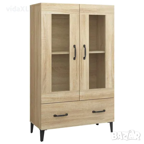 vidaXL Висок шкаф, сонома дъб, 70x31x115 см, инженерно дърво