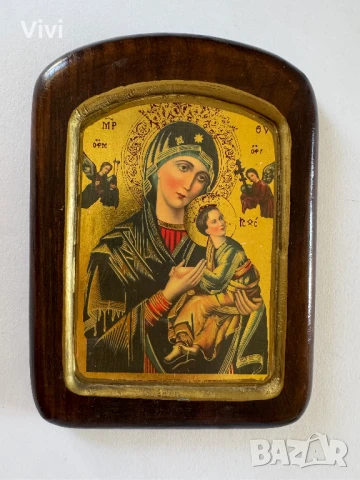 Икона 17.6 х 12.8 х 1.8 см + подарък мини икона