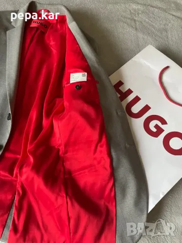 Мъжки костюм HUGO, размер 46. нов Промоция до Коледа , снимка 6 - Костюми - 48834366