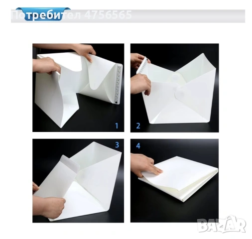 Light Box кутия за продуктова фотография Фотографско, LED студио 40см, снимка 3 - Светкавици, студийно осветление - 53730100