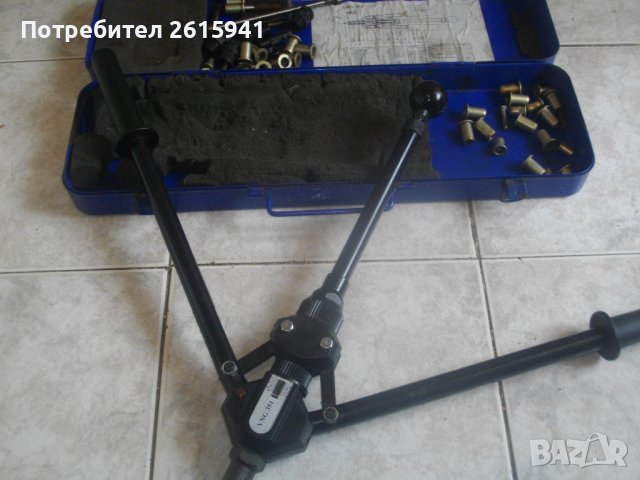 WURTH VGN 351-Ръчна Двураменна Лостова Нитачка За Нит Гайки М5-М10-Комплект-Метален Куфар-Професиона, снимка 12 - Други инструменти - 41942879