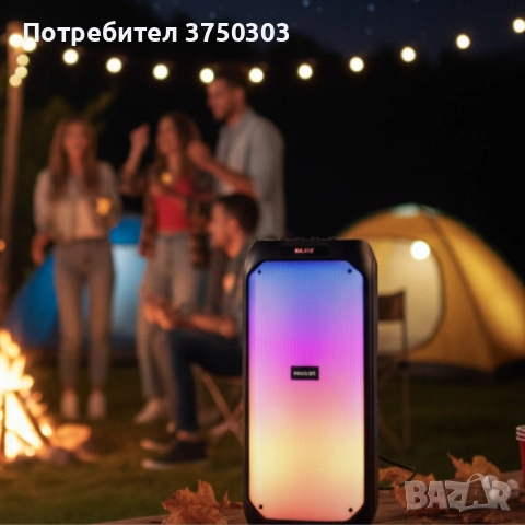 Активна тонколона Muhler MAX881R с два микрофона и дистанционно – мощен звук, без кабели и ограничен, снимка 2 - Тонколони - 52337533