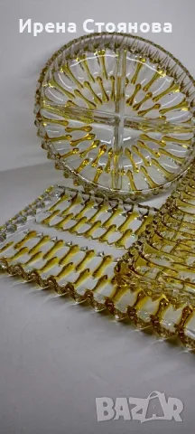 Плато за сервиране и парти купа с 4 разделения Walther Crystal Glas, снимка 13 - Чинии - 47921319