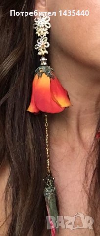 Обеци от серията “Тайната градина” на дизайнерката Анелия Милчева, снимка 3 - Обеци - 41678397