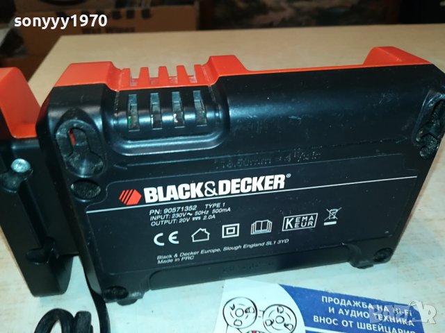 BLACK DECKER LITHIUM BATTERY CHARGER-ВНОС FRANCE 2210231723, снимка 16 - Винтоверти - 42675244