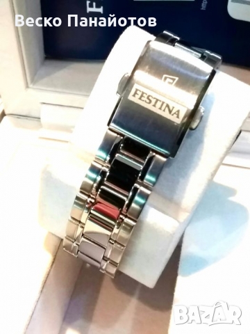 Festina Unisex Analogue Classic Quartz Watch with Stainless Steel Stra, снимка 8 - Дамски - 36035161