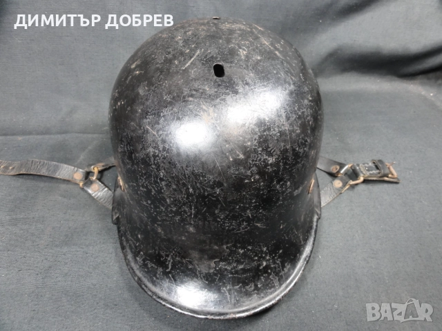 СТАРА НЕМСКА СТОМАНЕНА КАСКА М34 ПОЖАРНА СЛУЖБА ВСВ, снимка 8 - Антикварни и старинни предмети - 52815660