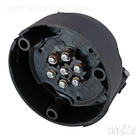 Пластмасова букса за автомобилно ремарке - 12V/7-пинов, снимка 3 - Аксесоари и консумативи - 55771568