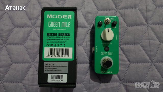 Ефект за китара - Mooer Green Mile Overdrive