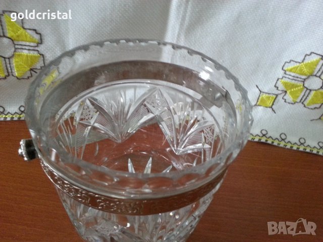 Кристална ледарка купа, снимка 5 - Антикварни и старинни предмети - 41500413