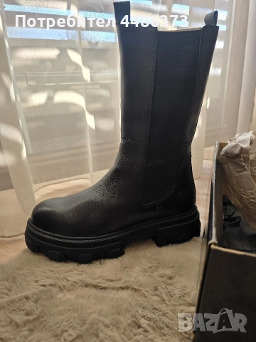 български боти от естествена кожа, снимка 10 - Дамски боти - 52923900