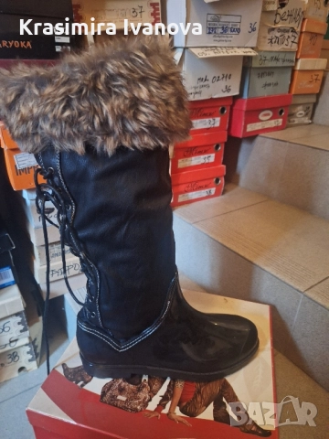 нови ботуши Мегияс гума и кожа, снимка 2 - Дамски ботуши - 52507419
