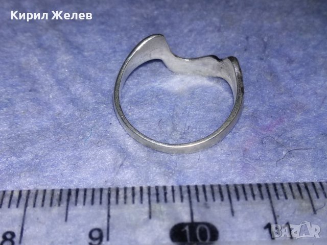 ЕЛЕГАНТЕН АР НУВО СРЕБЪРЕН ПРЪСТЕН СРЕБРО 925 ХУДОЖЕСТВЕНА РЪЧНА ИЗРАБОТКА 38263, снимка 8 - Пръстени - 40933097