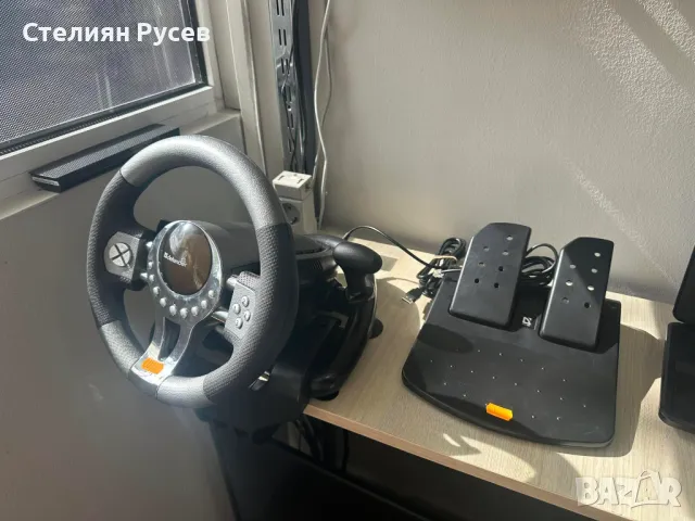 Волан DEFENDER FORSAGE GTR 64367 симулатор -цена 60лв / нов е 149лв  има вибрация , съвместим само с, снимка 2 - Джойстици и геймпадове - 49744832